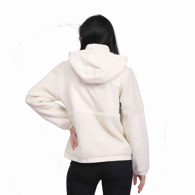 Women's Winter Sherpa Sherpa Fuzzy Exterlido Fleece Hoodies Chaquetas