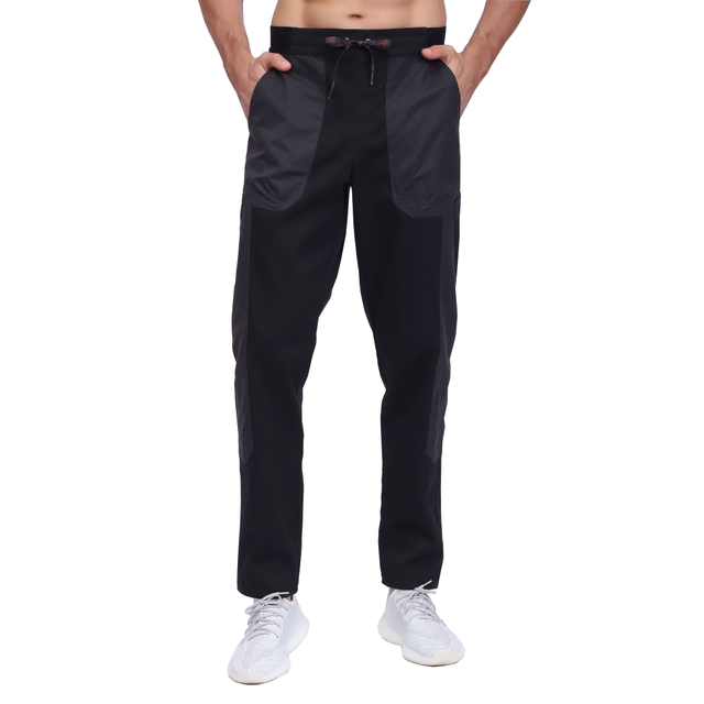 Masculino negro informal al aire libre senderismo transpirable pantalones para caminar 