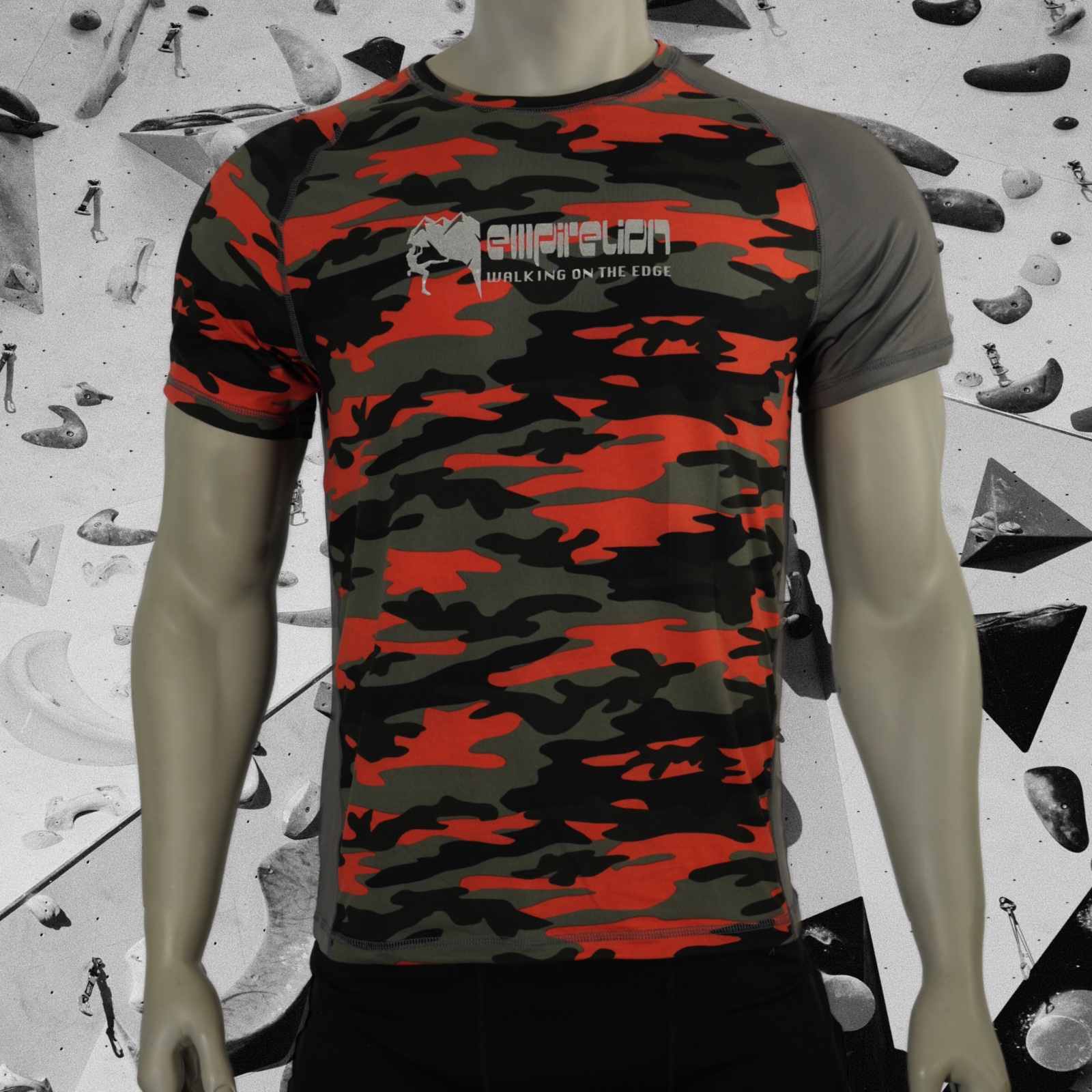 Top de camuflaje naranja