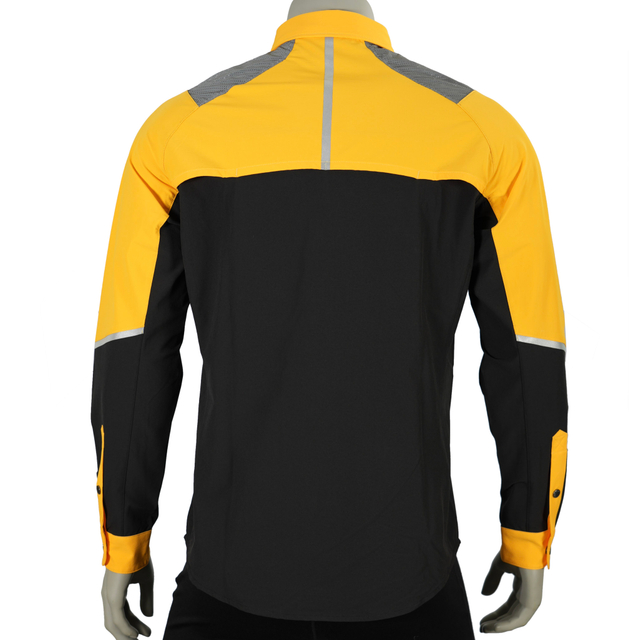 Panel reflectante de hombres Camperiando Camping Fishing Snaps Up Camisetas funcionales de contraste