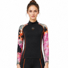 VMTR Camisetas Skivvie de manga larga para mujer