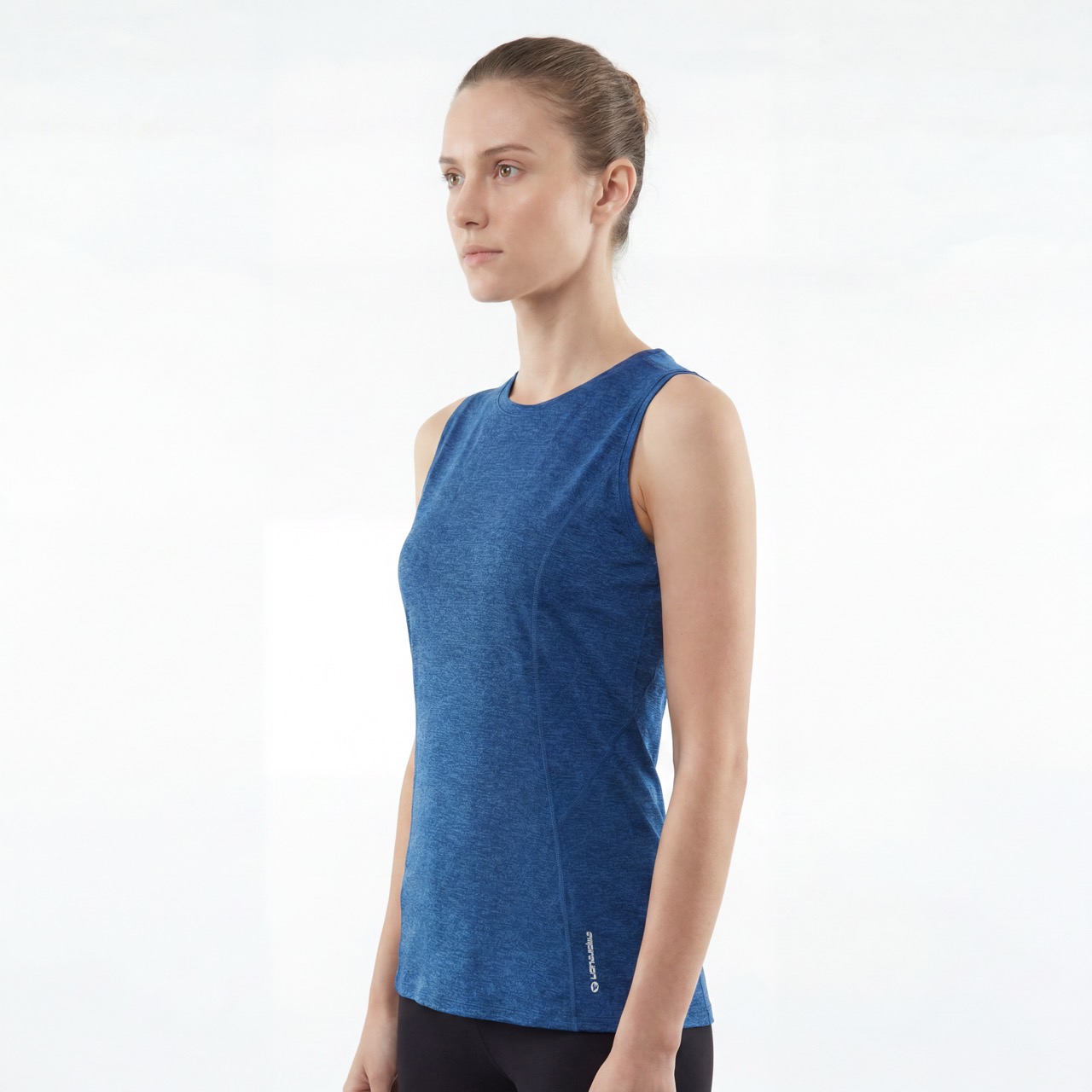 Chaleco con panel de malla para correr para mujer