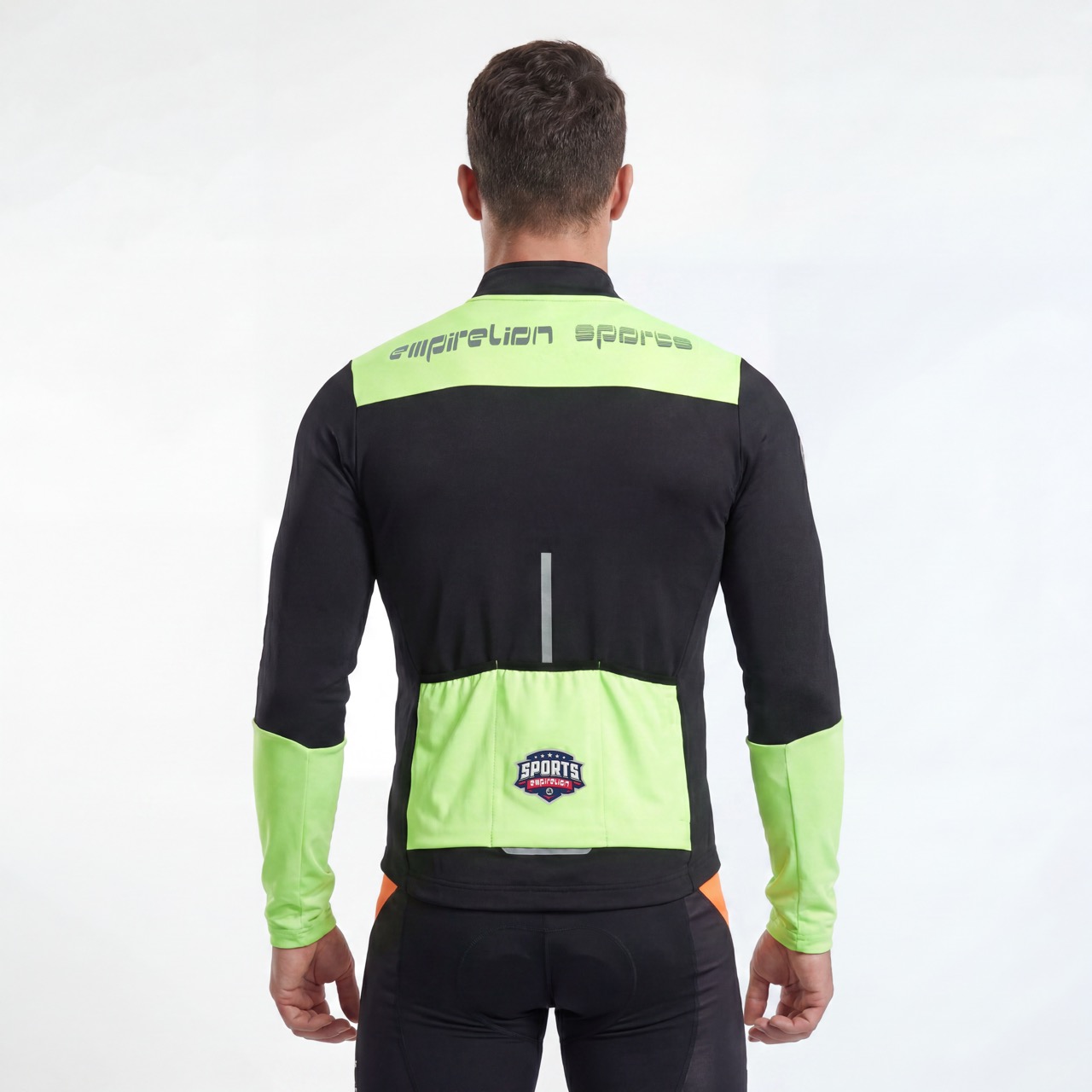 Chaqueta ciclista de peso medio con bloques de color Fluro