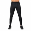 Pantalones térmicos de entrenamiento con media cremallera y forro polar interior teñido con paneles para hombre