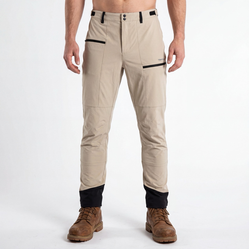 Pantalones de senderismo ligeros para hombre Pantalones de trekking transpirables con paneles elegantes
