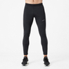Pantalones deportivos ajustados con ribetes reflectantes y capa base de compresión para hombre