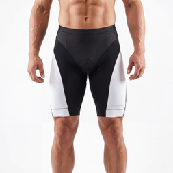 Pantalón corto de ciclismo con bloques de color y panel para hombre