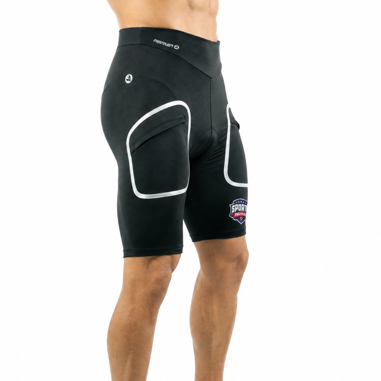 Pantalón corto de ciclismo Ride con bolsillos sellados reflectantes para hombre
