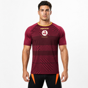 Camiseta con logo y camiseta de fútbol estampada para hombre