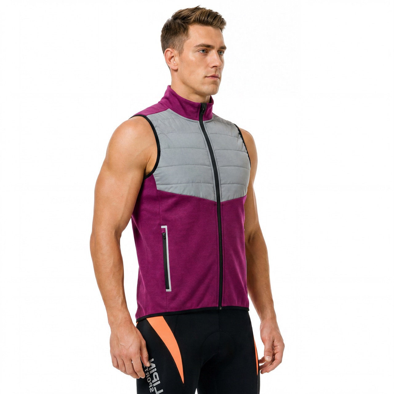 Chaleco térmico acolchado reflectante Alpine para hombre