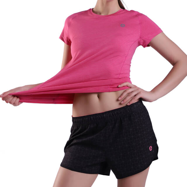 Camisetas de playa de entrenamiento de verano para mujer, camisetas informales de manga corta para Yoga, correr y deporte