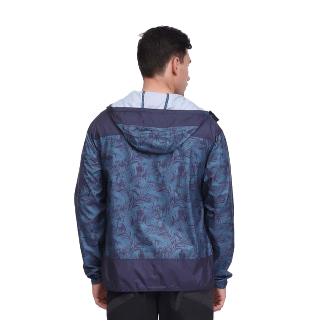 Chaquetas de viento con estampado de camuflaje impermeable con estilo para hombre
