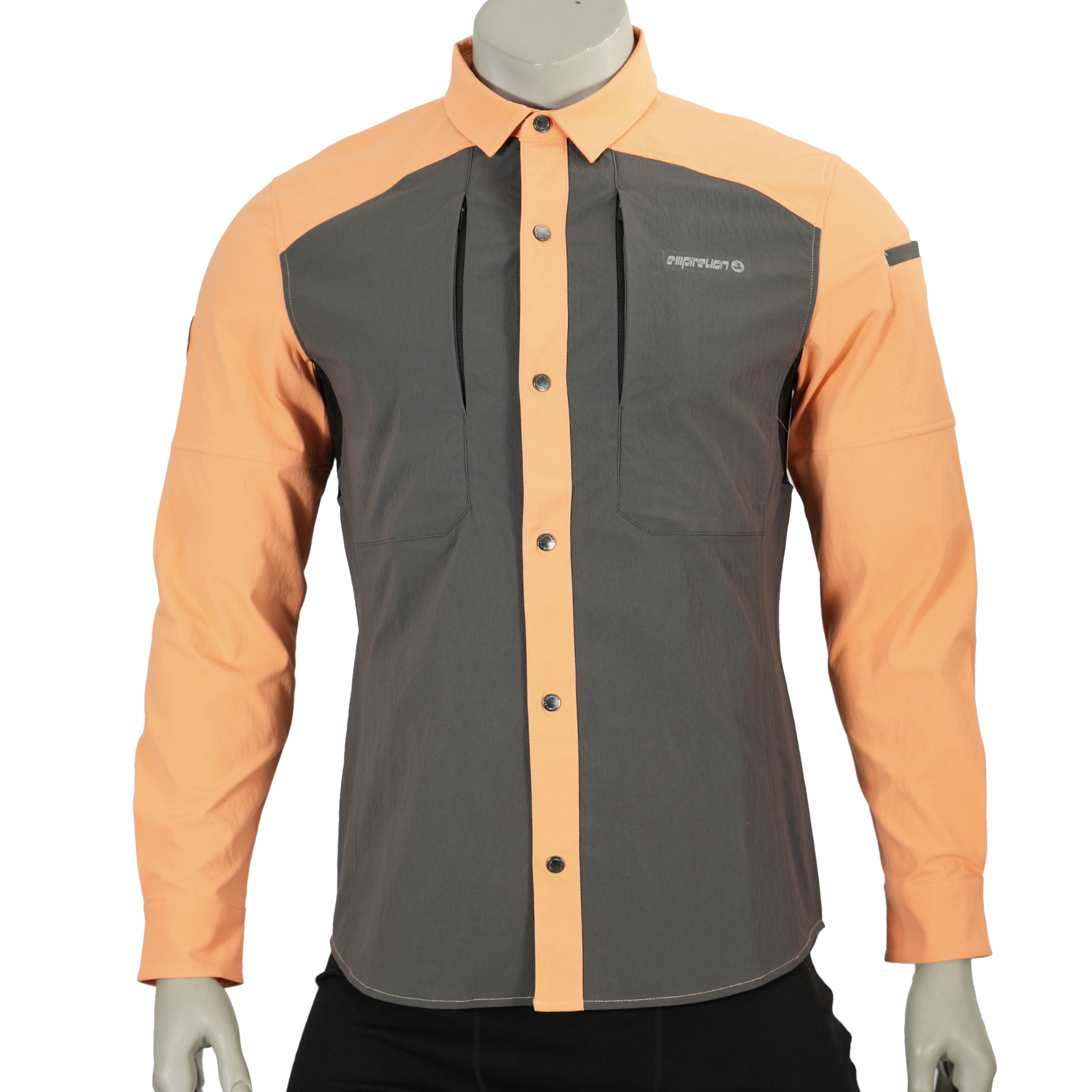 Senderismo para hombres Camping Fishing Refriing Back & axilas Axateas Contraste Contraste Camisas funcionales