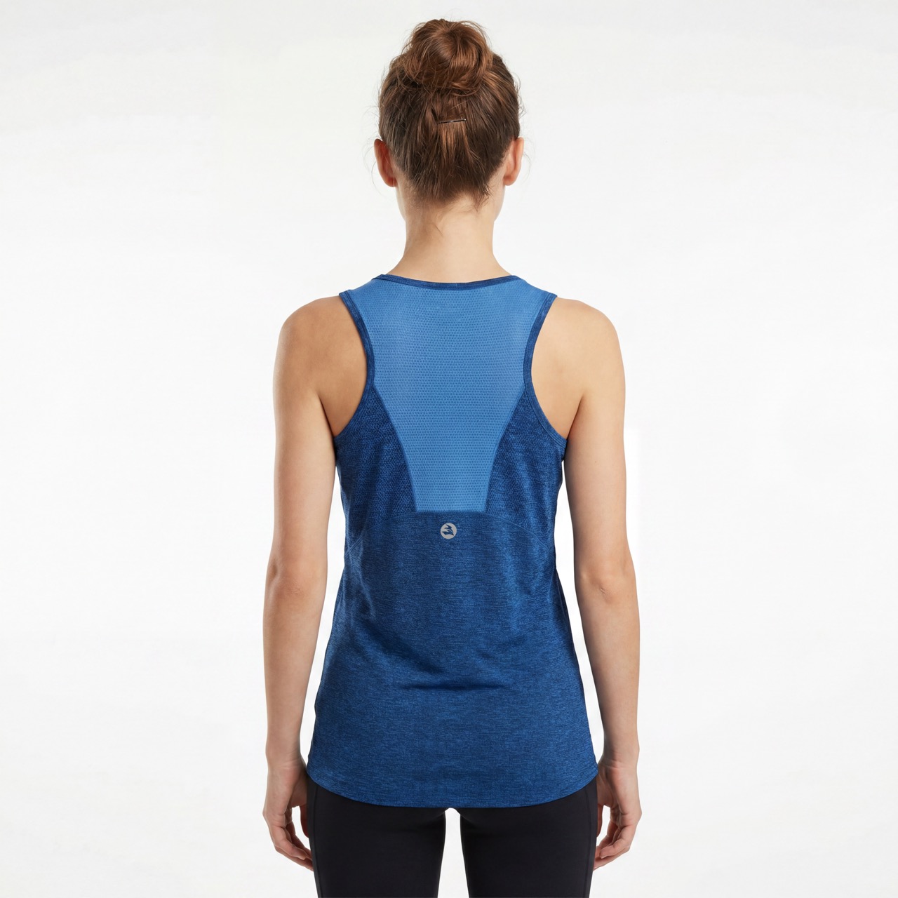 Chaleco con panel de malla para correr para mujer