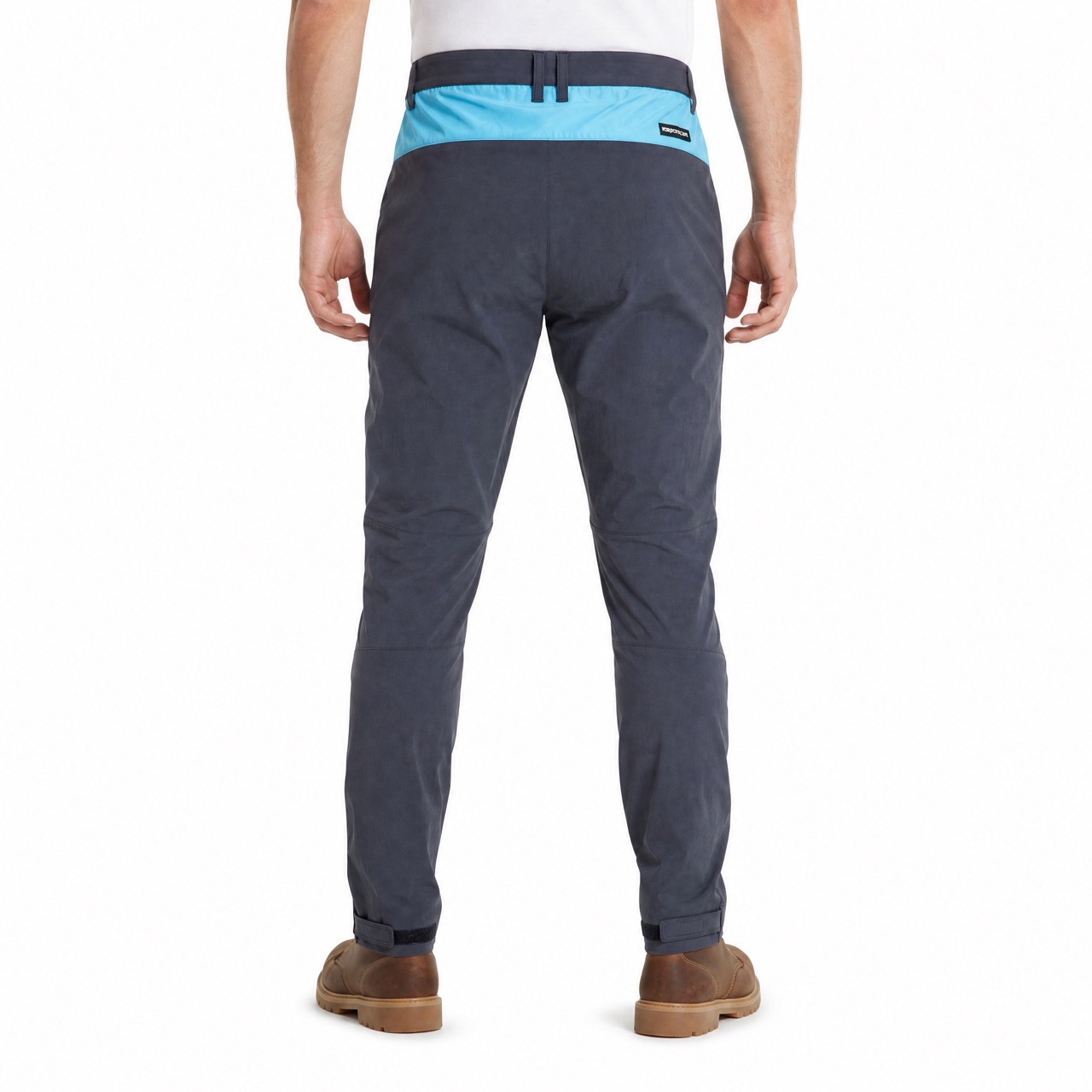 Pantalones con paneles cálidos hasta la rodilla para hombre Pantalones de trekking con bloques de color