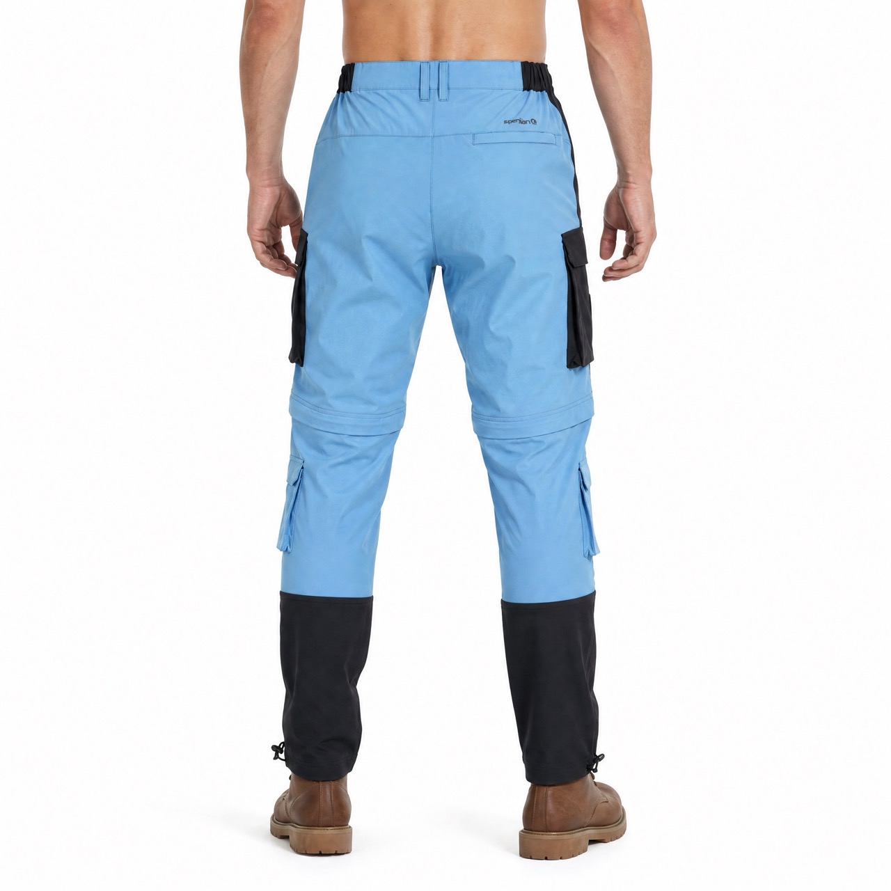 Pantalón de senderismo con cremallera y 5 bolsillos parche para hombre Pantalones de trekking