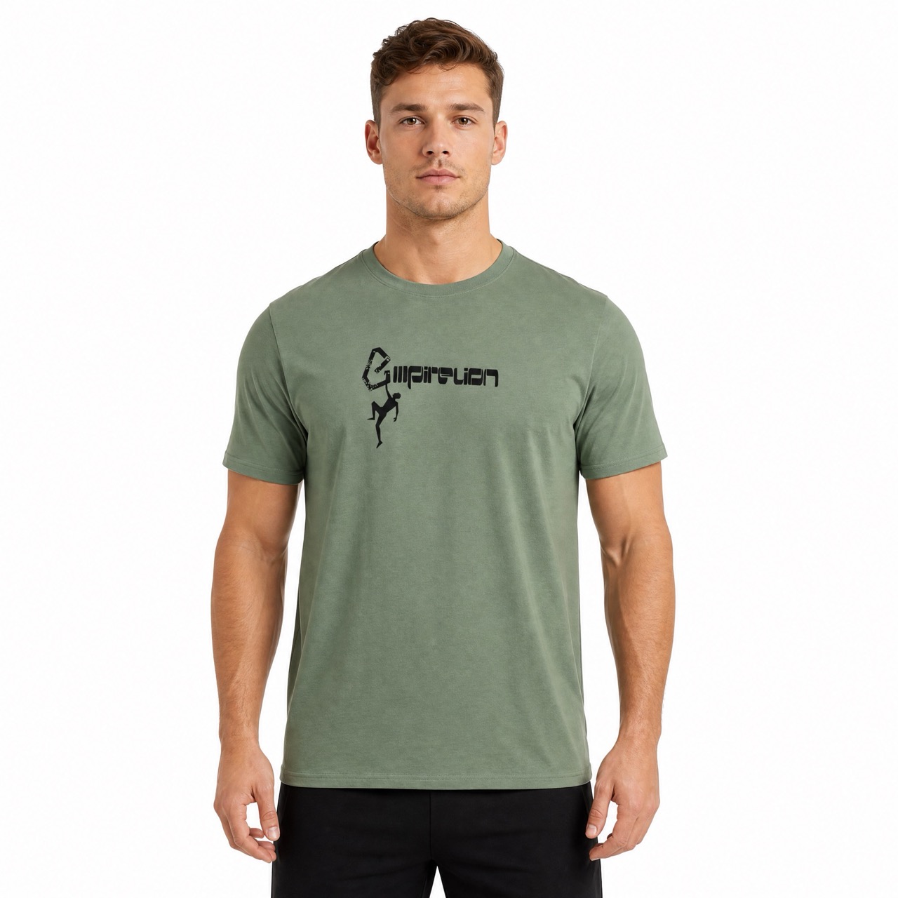 Camiseta de manga corta para escalada en roca para hombre