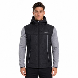 Chaqueta pesada para hombre, acolchada, resistente al viento, para invierno, cálida, para senderismo y exteriores