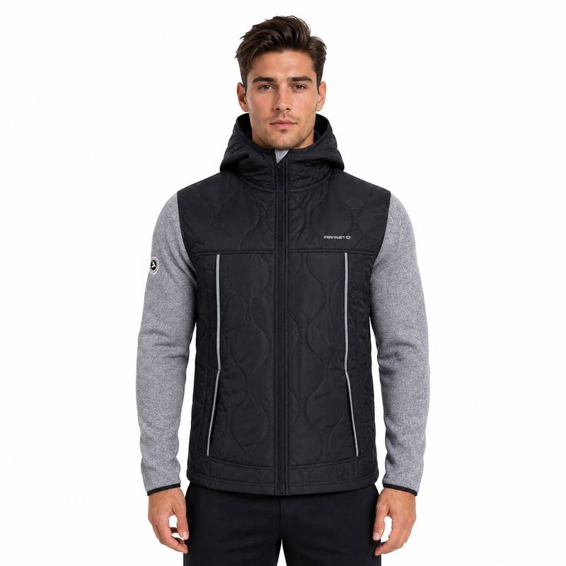 Chaqueta pesada para hombre, acolchada, resistente al viento, para invierno, cálida, para senderismo y exteriores