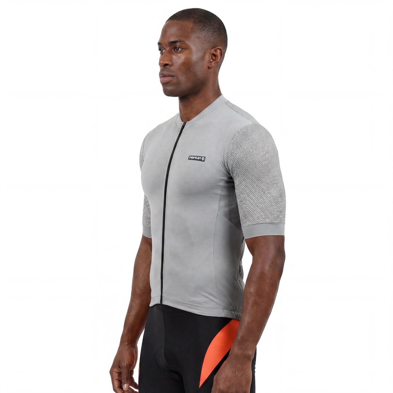 Maillot ciclista de manga corta con bloques de color ligero