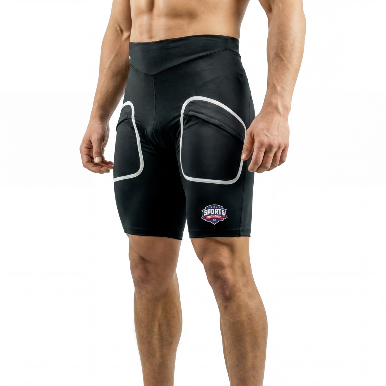 Pantalón corto de ciclismo Ride con bolsillos sellados reflectantes para hombre
