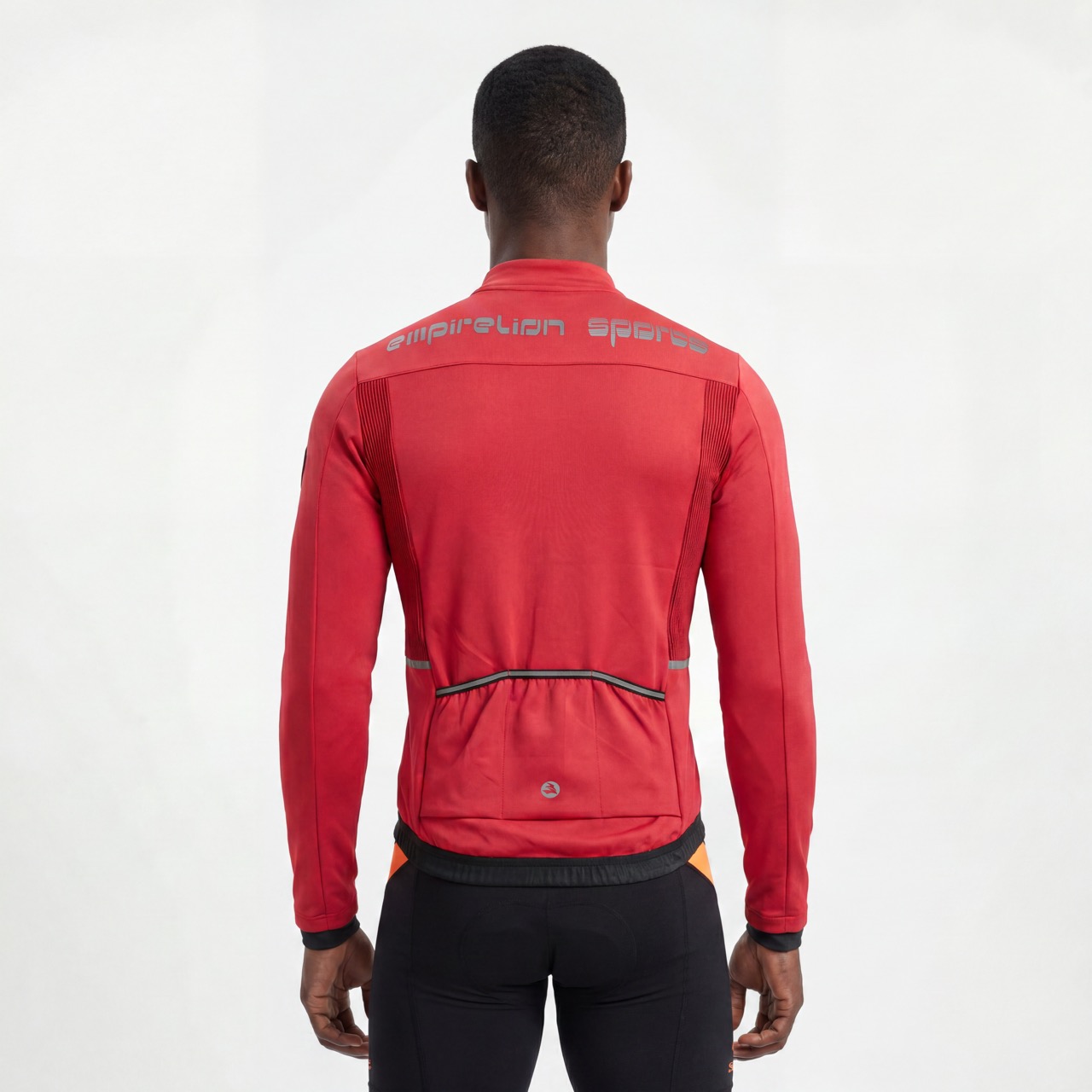 Conjunto de 2 piezas para hombre Chaqueta de ciclismo a prueba de viento con panel acanalado