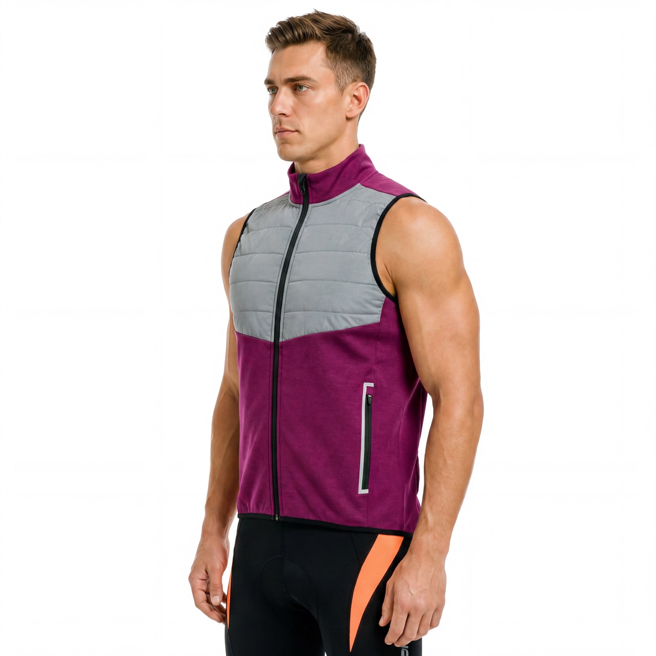 Chaleco térmico acolchado reflectante Alpine para hombre