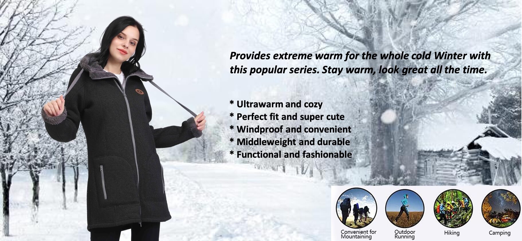 Abrigo de parka de invierno