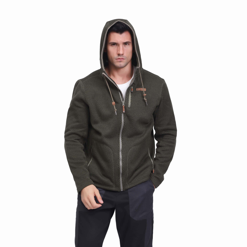 Sudadera con capucha y cremallera para hombre, chaqueta con capucha táctica militar de forro polar elegante