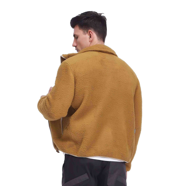 Hombres pesados ​​antiestáticos polar polar senderismo chaqueta corta chaqueta de invierno