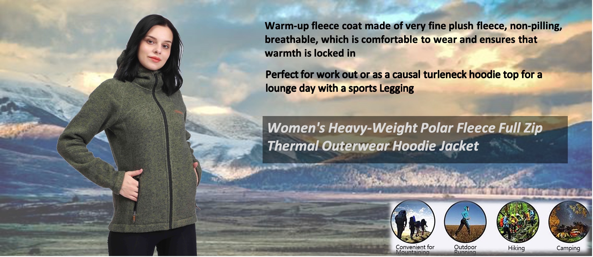 Capucha de vell&oacute;n polar pesado