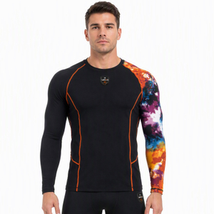 VMTR Tops de manga larga con bloques de color para hombre