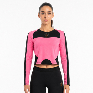 Tops cortos con paneles para mujer VMTR