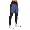 Pantalón 2 en 1 con banda de cintura alta a prueba de viento para hombre
