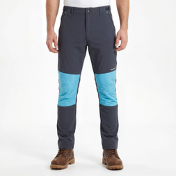 Pantalones con paneles cálidos hasta la rodilla para hombre Pantalones de trekking con bloques de color