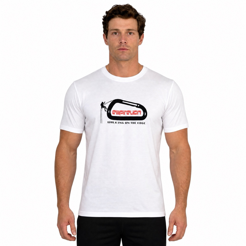 Camiseta de manga corta para escalada en roca para hombre