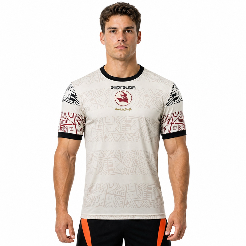 Camiseta deportiva con estampado completo para hombre