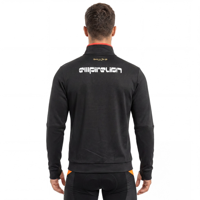 Tops tipo jersey deportivos con ribete de ribete y media cremallera para hombre