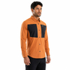 Camisas elásticas de trekking con bolsillos y cremallera para hombre