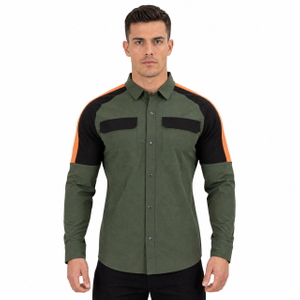 Hombre Trekking Senderismo Camping Pesca Caminar Enfriamiento Ventilación de espalda y axilas Se ajusta a las camisas con panel de hombro