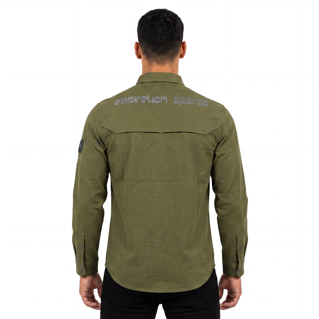 Camisa de trekking con bolsillo reflectante sellado y cremallera para hombre
