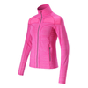 Chaqueta de running para mujer, ajustada, atlética, suave, de manga larga, con cremallera reflectante