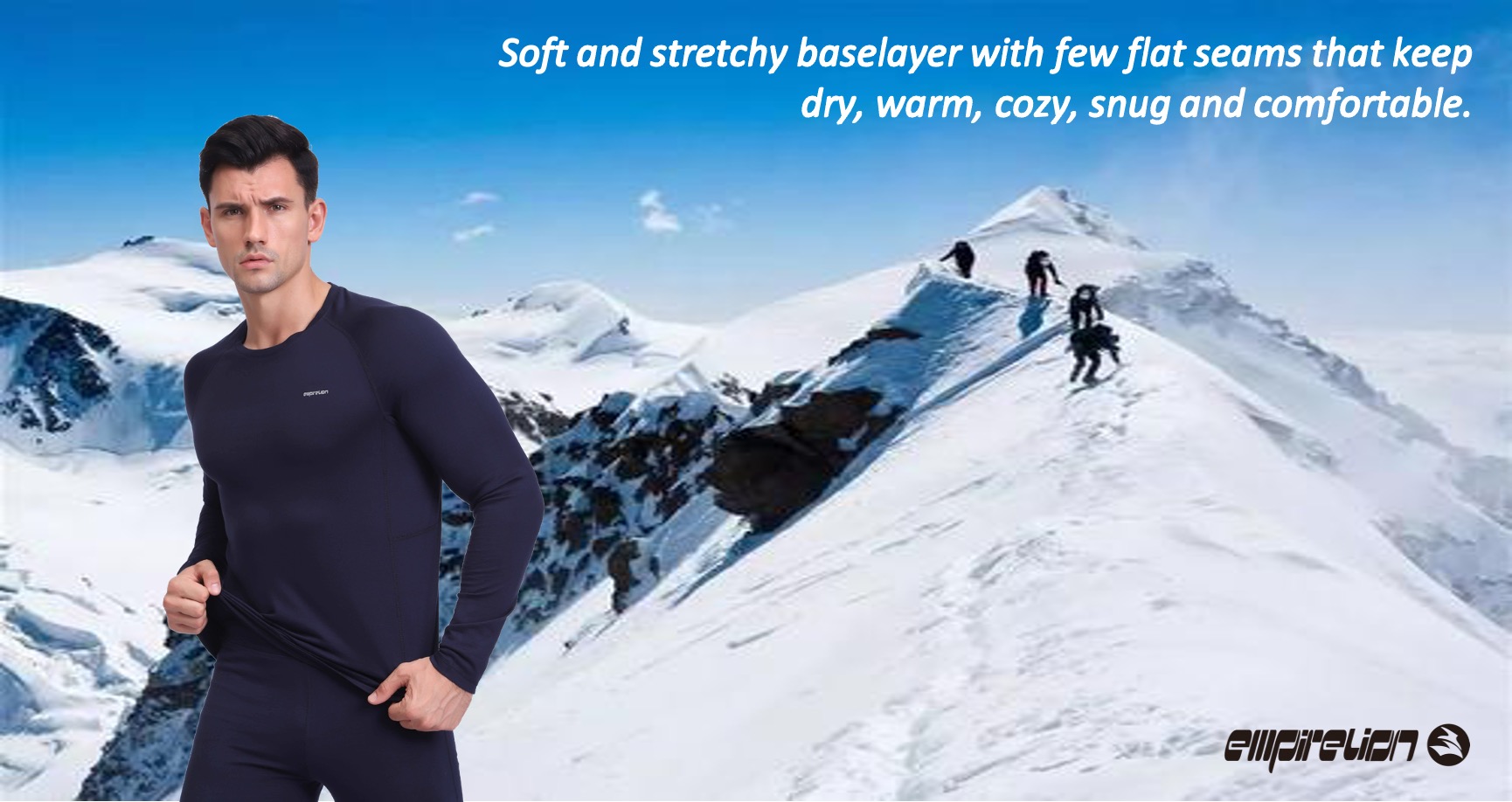 Top de manga larga de lana merino