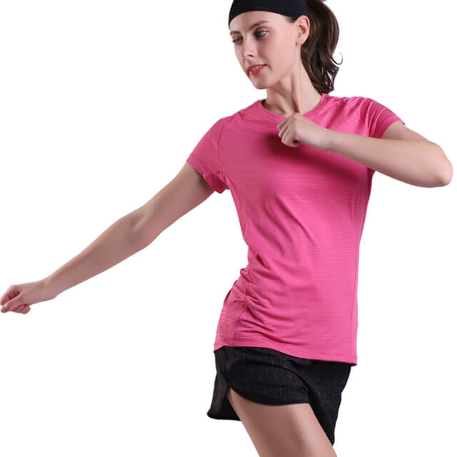 Deportes de entrenamiento atlético femenino Sports de secado rápido con bolsillo zip