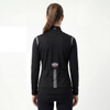 Chaqueta ciclista con ribetes reflectantes para mujer