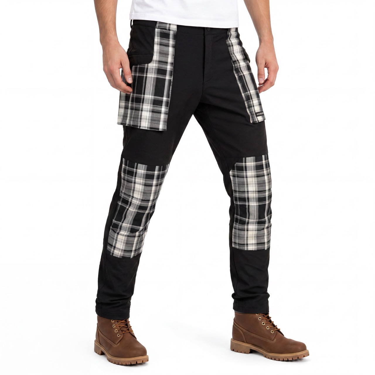 Pantalón activo con bolsillos grandes de camuflaje para hombre