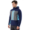 Chaqueta con capucha y cremallera para hombre, senderismo, montañismo, alpinismo, correr, color bloqueado