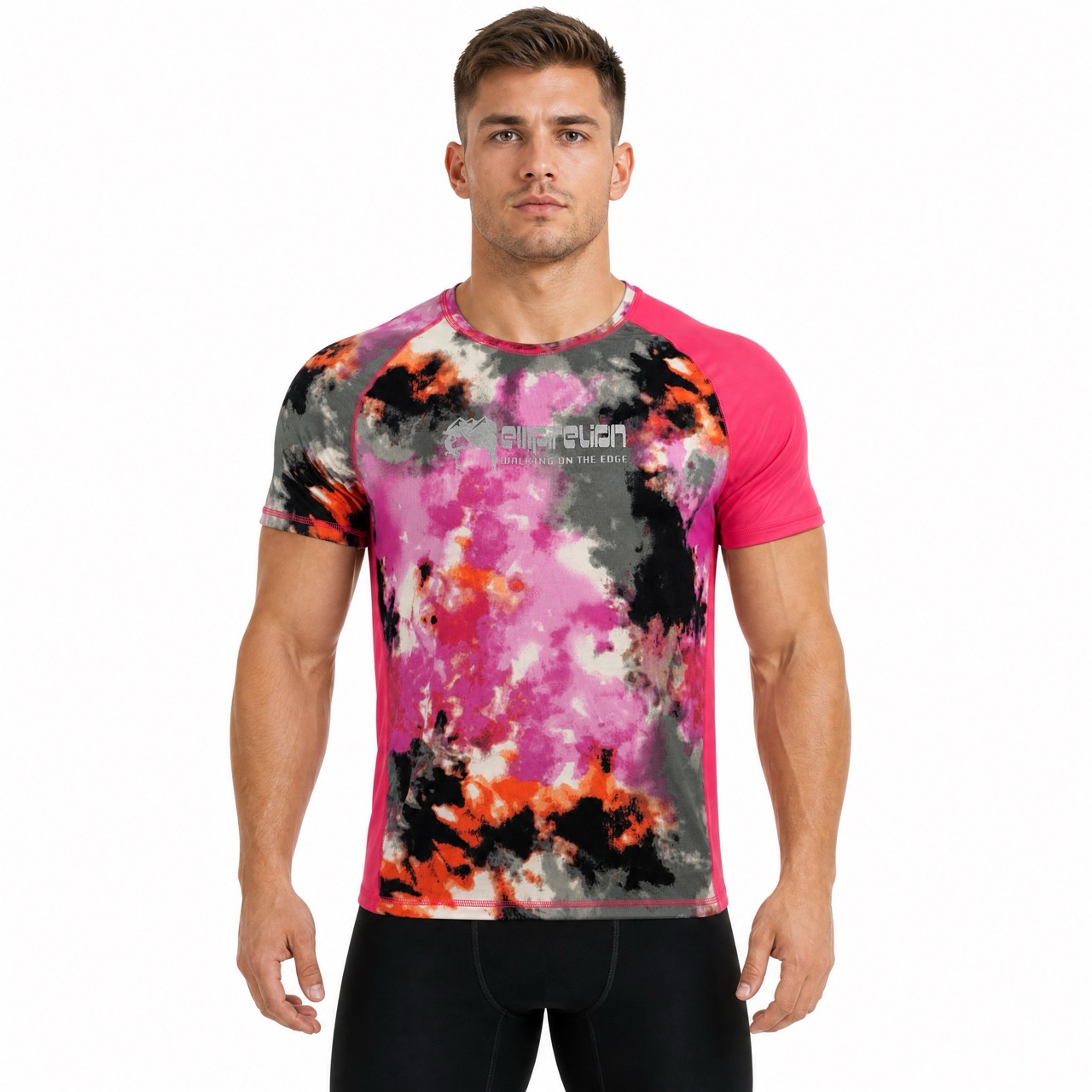 Camisetas de escalada en roca con estampado para niños y hombres