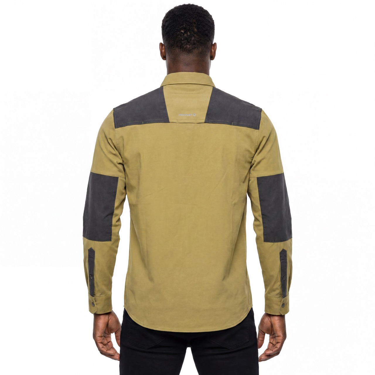 Camisas de senderismo para hombre Tops de trekking con bolsillo con parche y cremallera