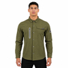 Camisa de trekking con bolsillo reflectante sellado y cremallera para hombre
